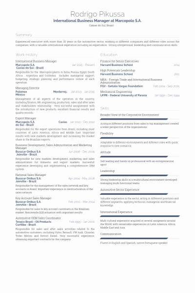 Business Manager Resume – Resume Template Ideas