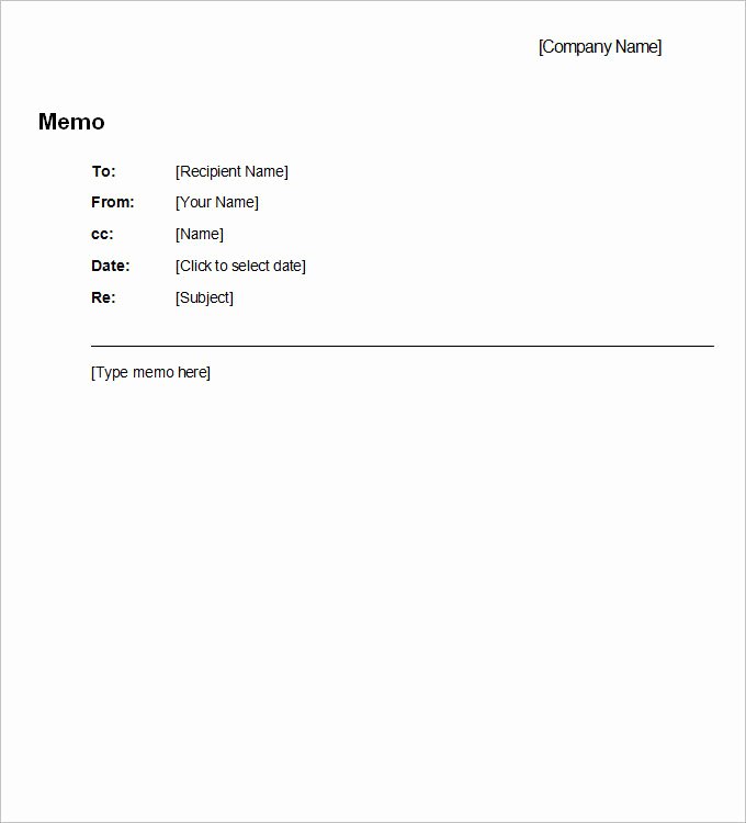 Business Memo Template 8 Free Word Pdf Documents
