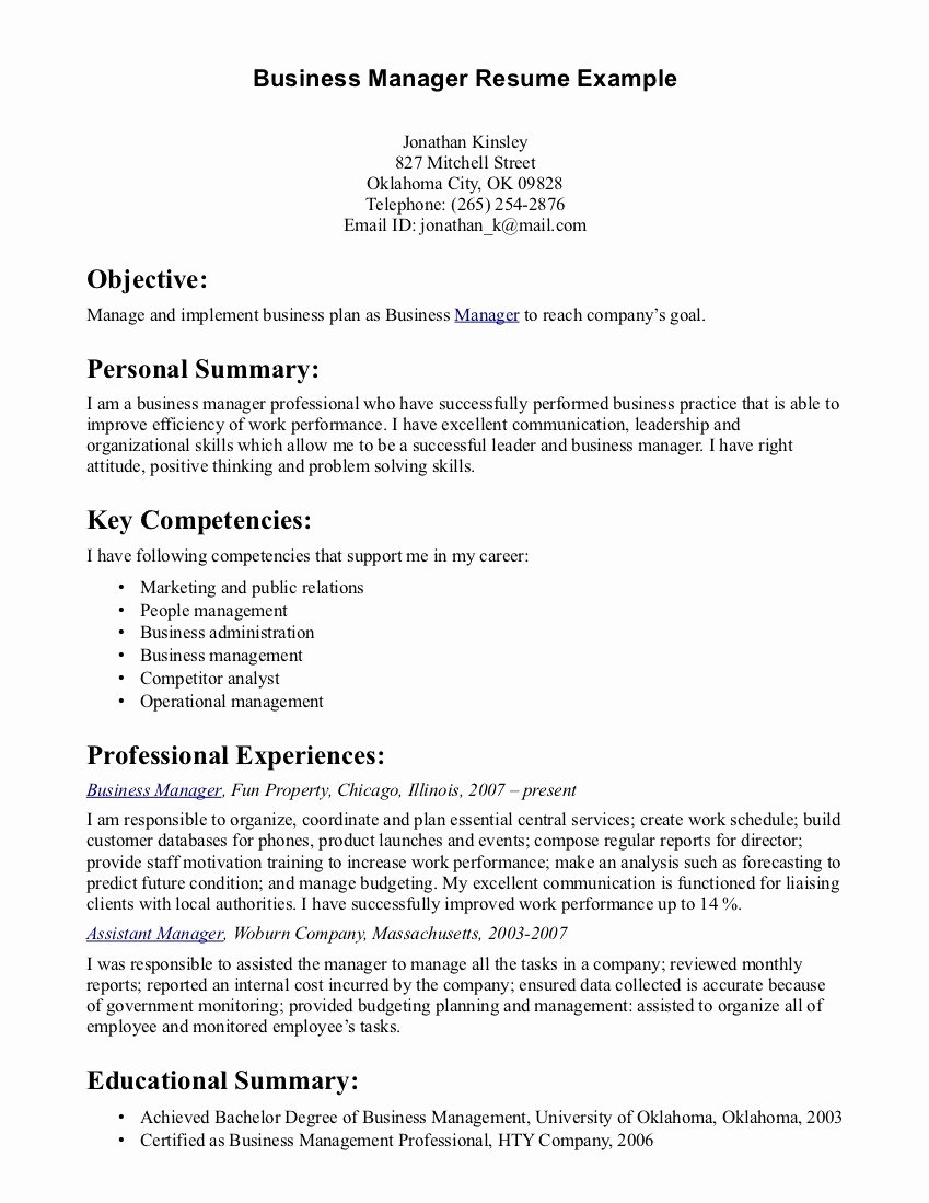 Business Owner Resume Examples Samples – Perfect Resume format