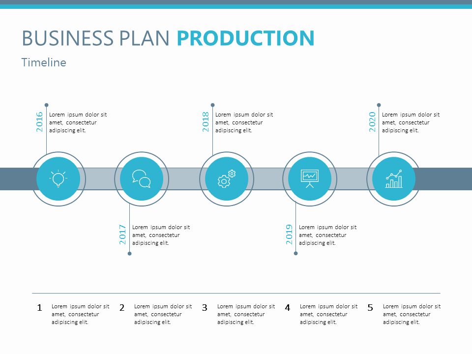 Business Plan Production Timeline Powerpoint Slidedesign