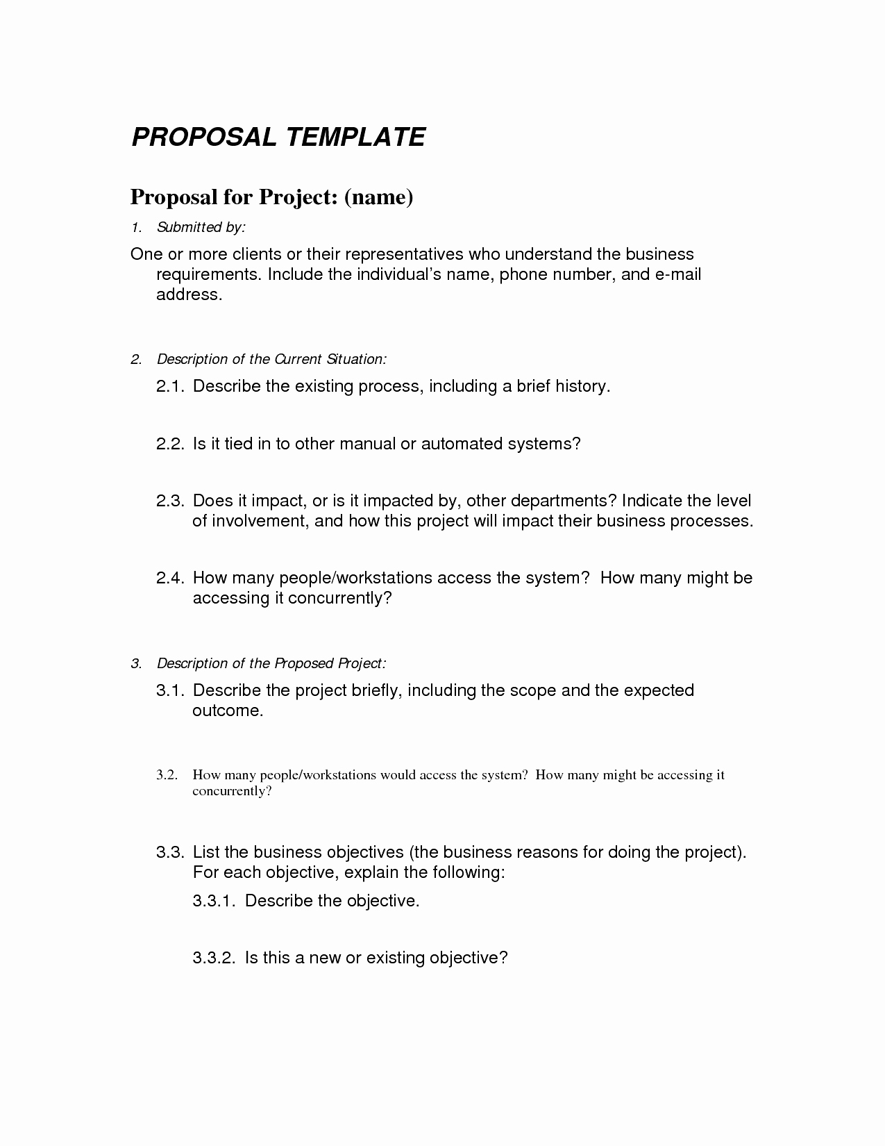 Business Project Proposal Template Mughals