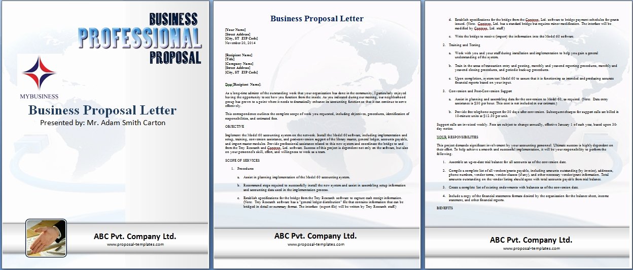Business Proposal Template Microsoft Word