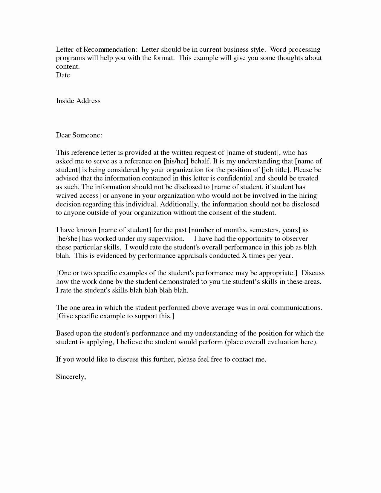 Business Reference Letter Template Example Mughals