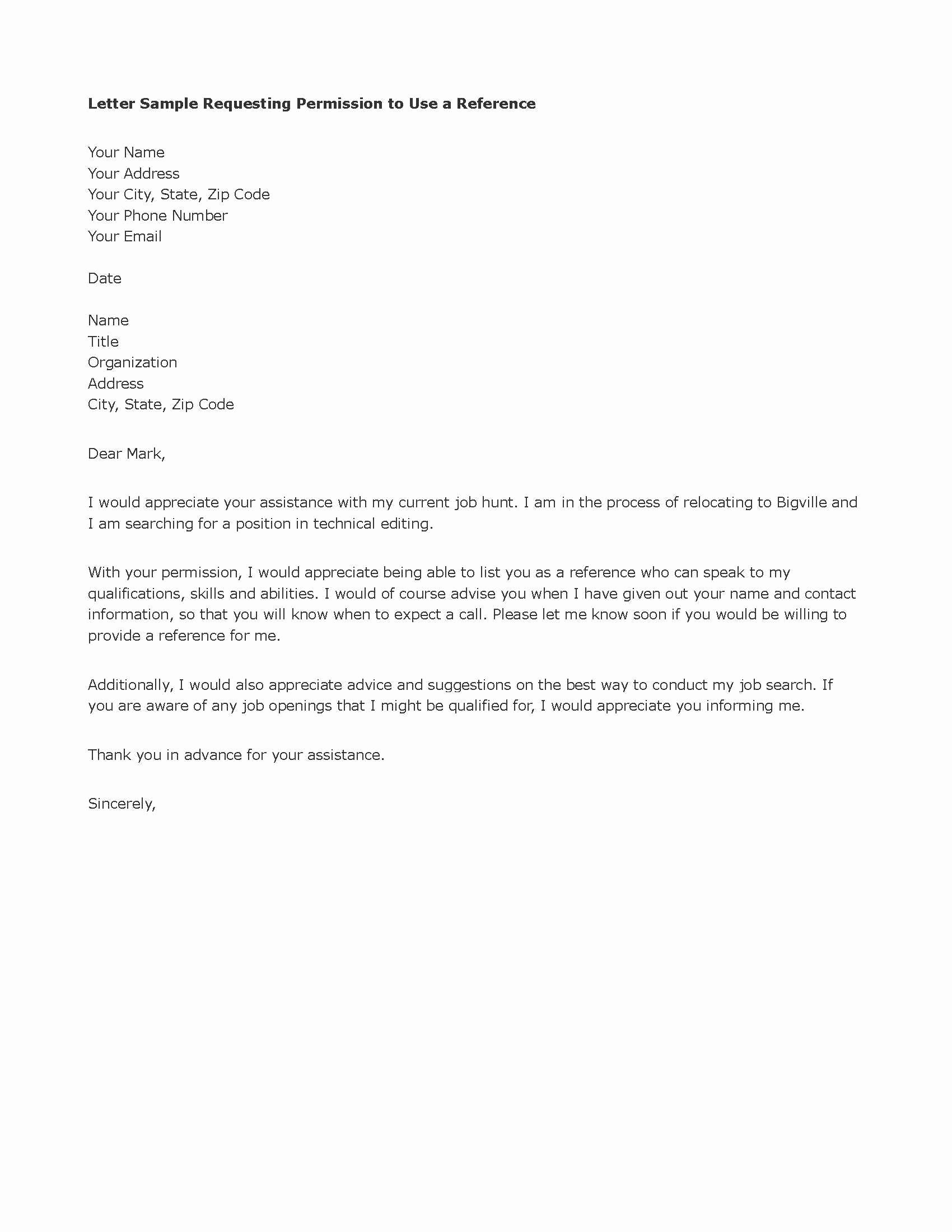 business reference letter template example