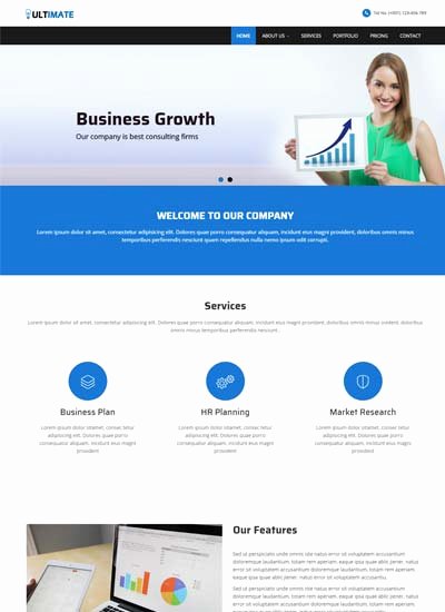 Business Responsive HTML Web Template Free Download