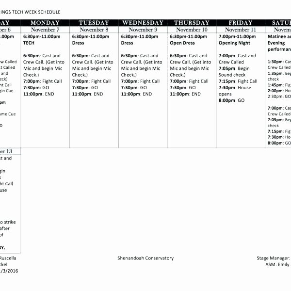 Call Schedule Template Work Roster Template Excel
