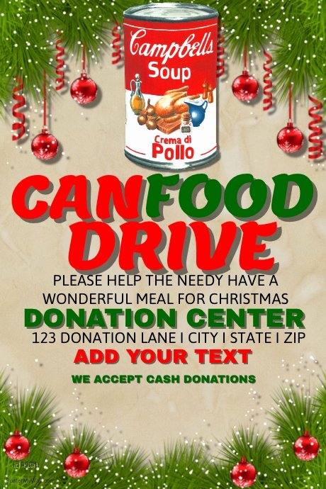 Can Food Drive Template