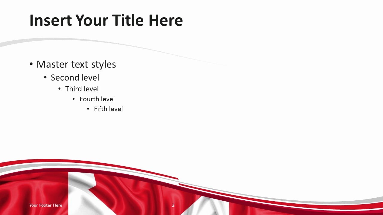 Canada Flag Powerpoint Template Presentationgo
