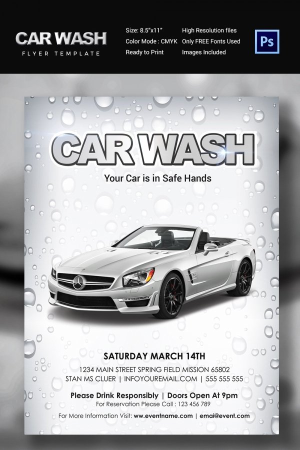 Car Wash Flyer 48 Free Psd Eps Indesign format