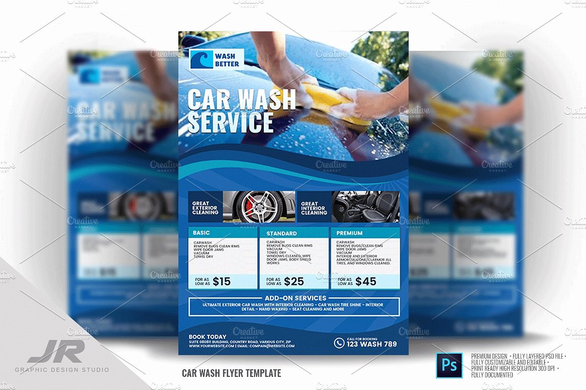 Car Wash Flyer Flyer Templates Creative Market