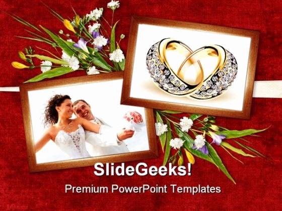 Card for Wedding Day Youth Powerpoint Templates and