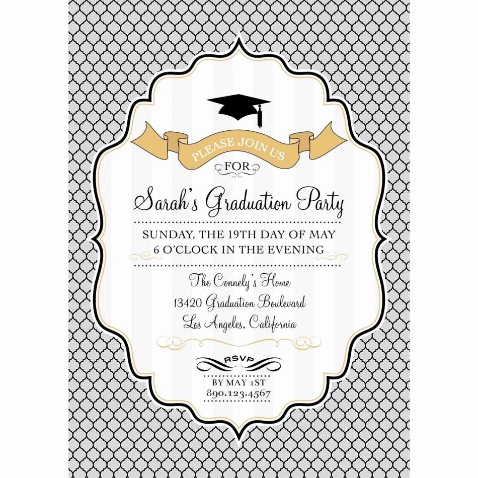 graduation invitation card template free downloadable