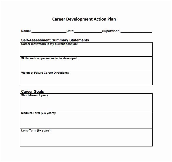 Career Action Plan Template – 11 Free Sample Example