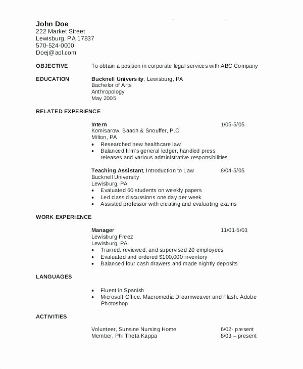 Career Change Resume Objective Statement Examples Lovely