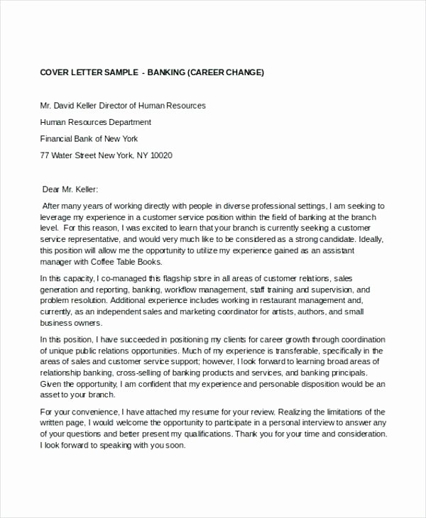 Career Transition Cover Letter Templates