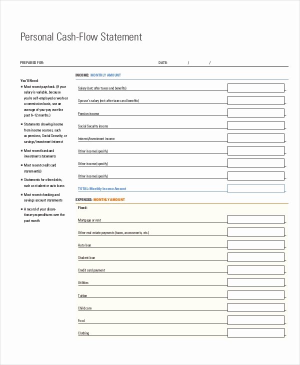 Cash Flow Statement 12 Free Pdf Word Documents