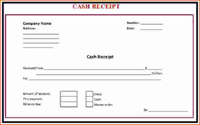 Cash Receipt Template Microsoft Word to Pin On