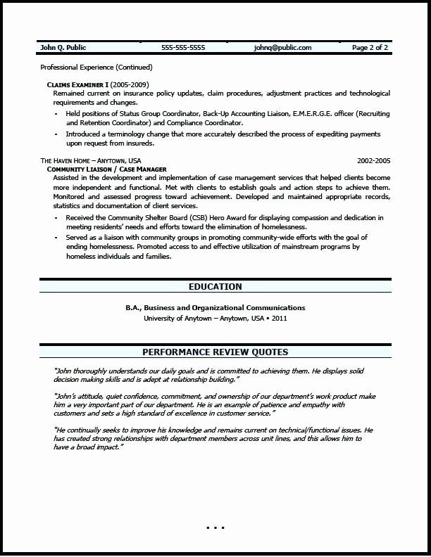 Catastrophe Claims Adjuster Sample Resume