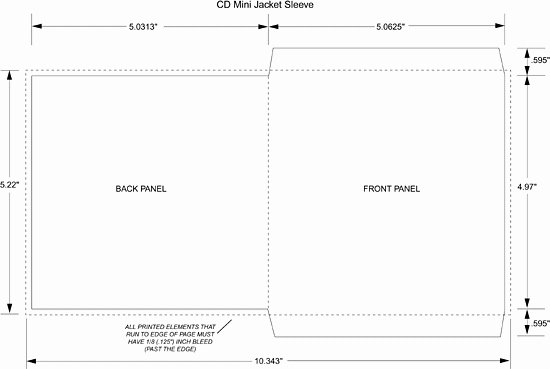 Printable Cd Sleeve Template Letter Example Template