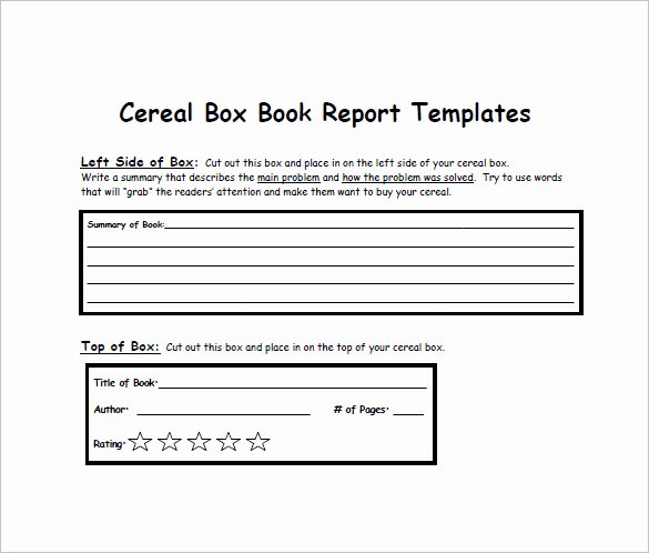 Cereal Box Template 10 Free Sample Example format
