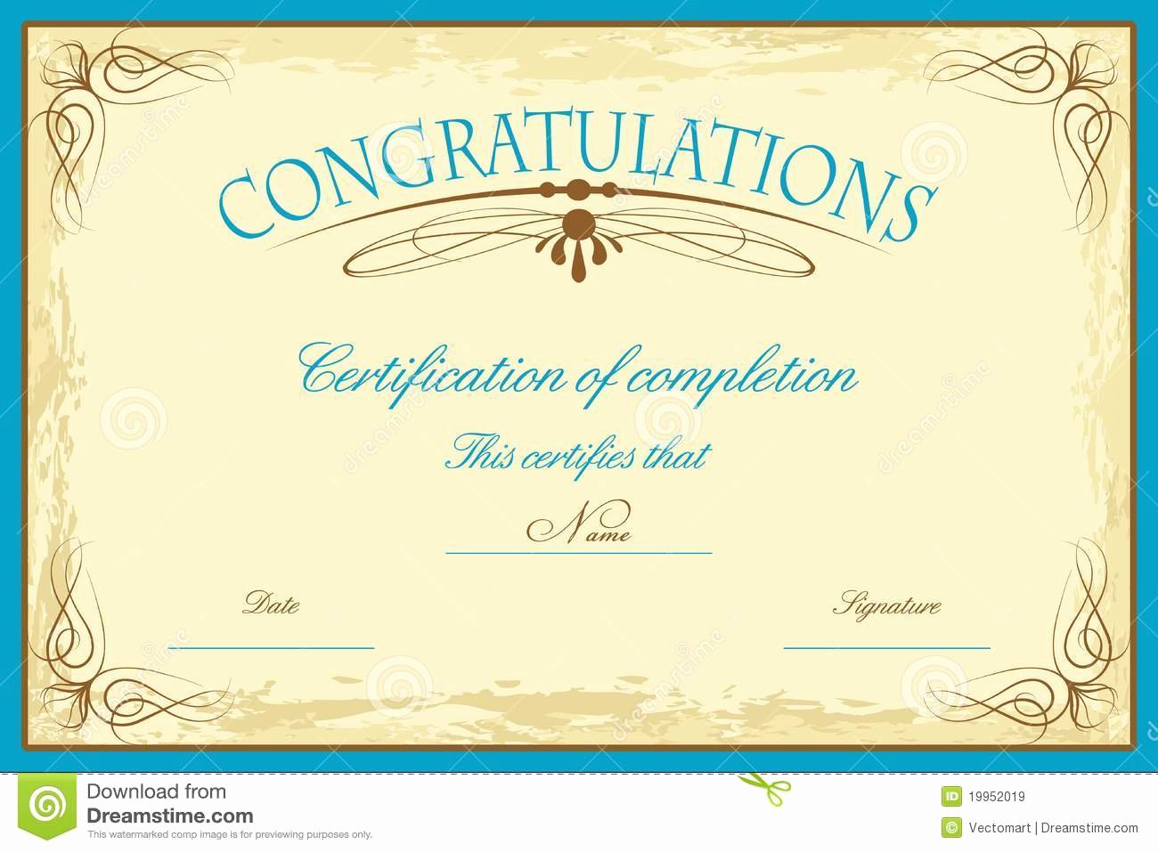 Certificate Certificate Template