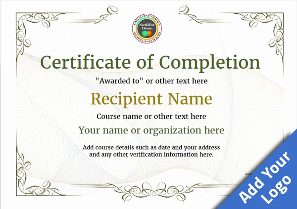 Certificate Of Pletion Free Quality Printable