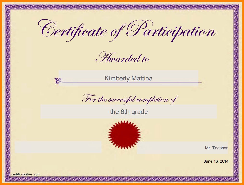 Certificate Template Google Docs