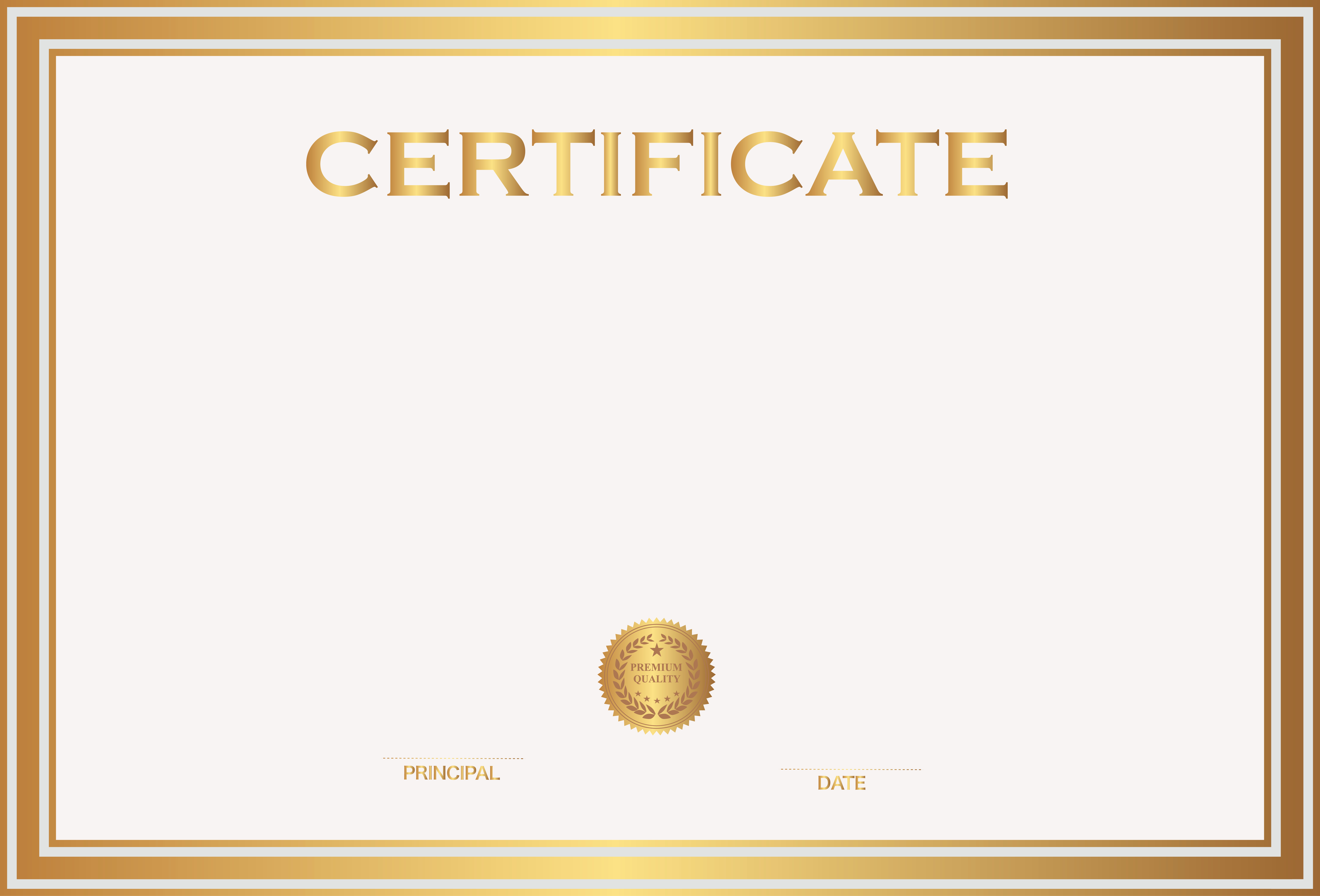 Certificate Template Png Transparent Certificate Template