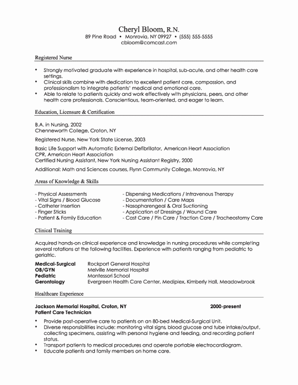 Certified Nursing assistant S Blog 3 Different Resume