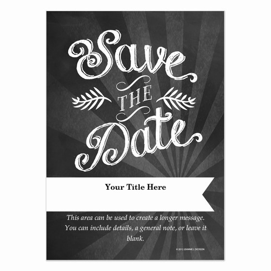 Chalkboard Save the Date Invitations &amp; Cards On Pingg