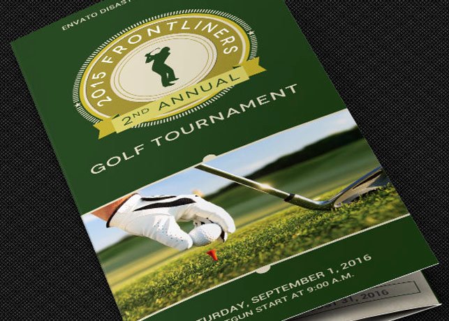 Charity Golf tournament Brochure Template
