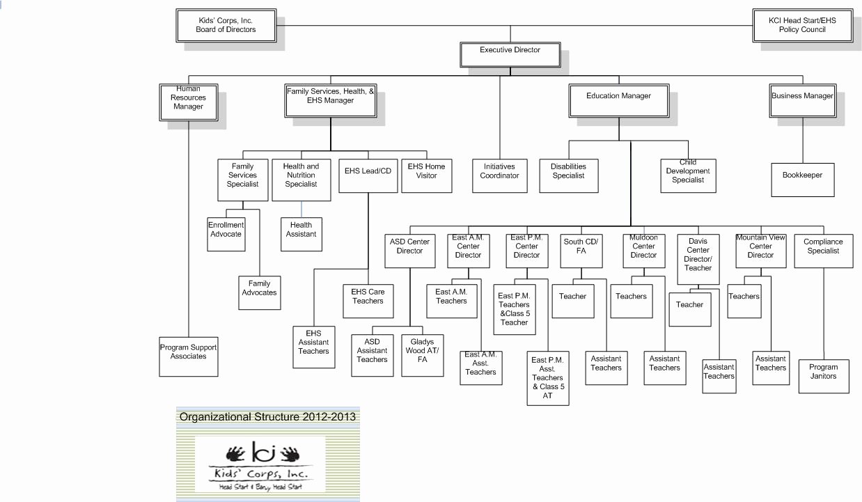 Chart Non Profit organizational Chart