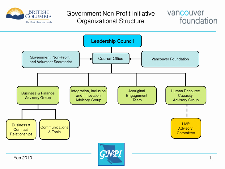 Chart Non Profit organizational Chart