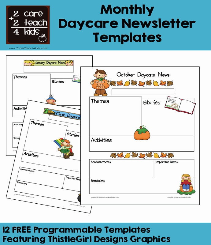 Child Care Newsletters Free Printable Templates