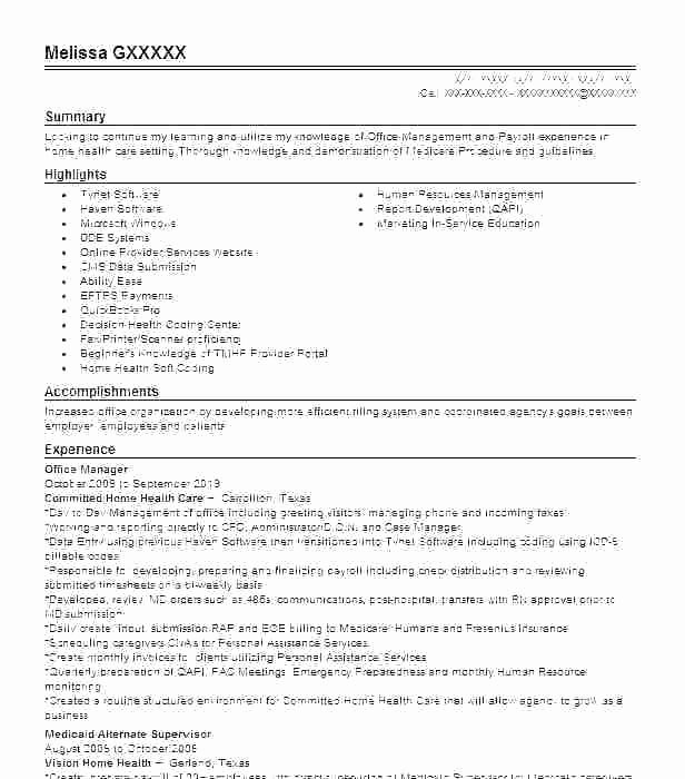Chiropractic Fice Manager Resume Talktomartyb