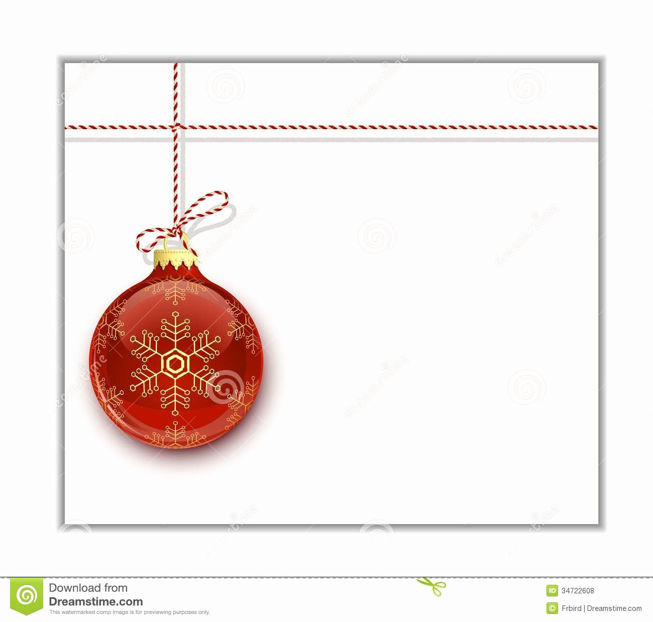 Christmas Card Template Stock Vector Image Of Clip