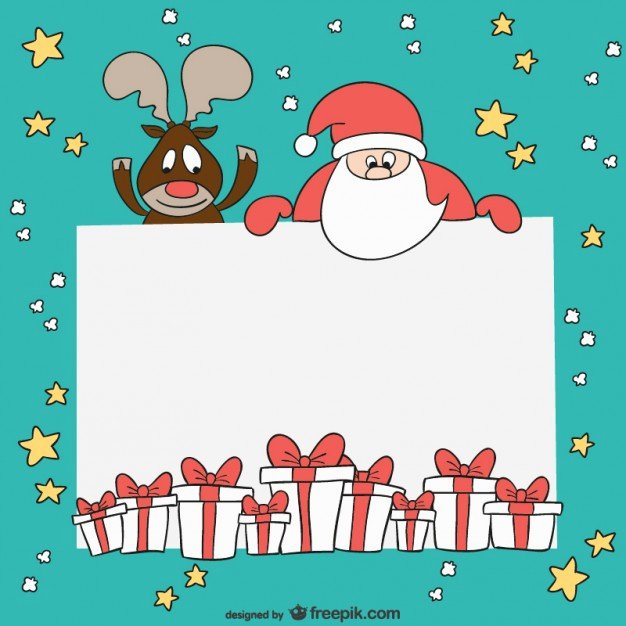 Christmas Card Template Vector