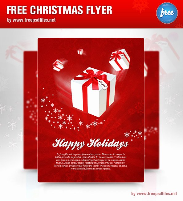 Christmas Flyer Psd Template Free Psd Files
