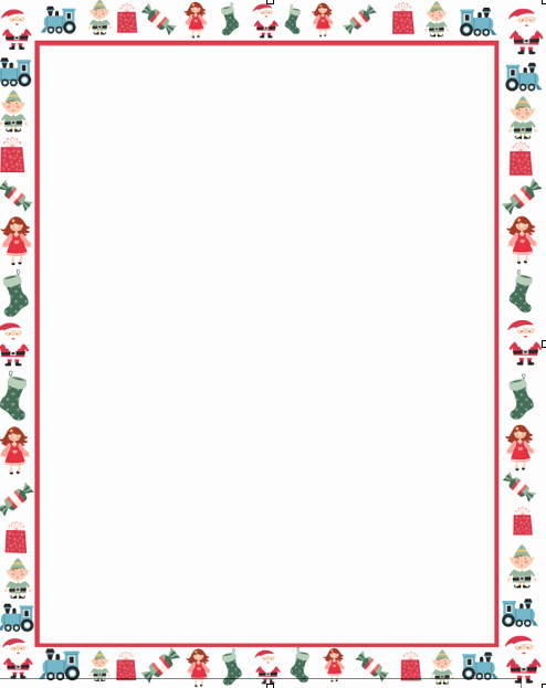 Christmas Letter Borders Free Printable