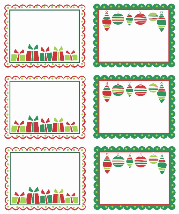 Christmas Shipping Label Template Free Templates