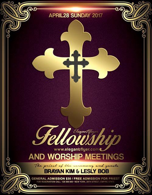 Church Meeting event Psd Flyer Template Download Free