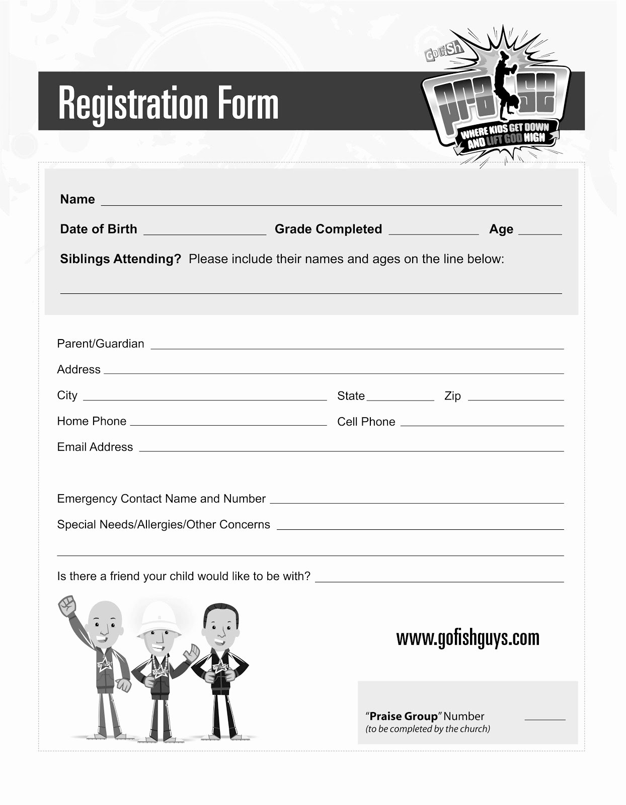 Church Nursery Registration form thenurseries