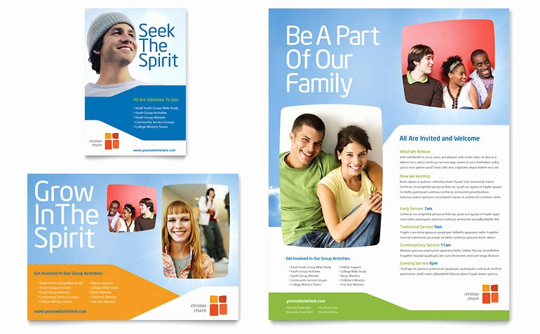 Church Youth Ministry Flyer &amp; Ad Template Word &amp; Publisher