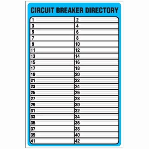 Circuit Directory Card Holder Schematic Wiring Diagram