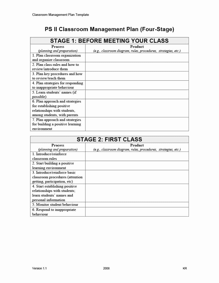 Classroom Management Plan 38 Templates &amp; Examples