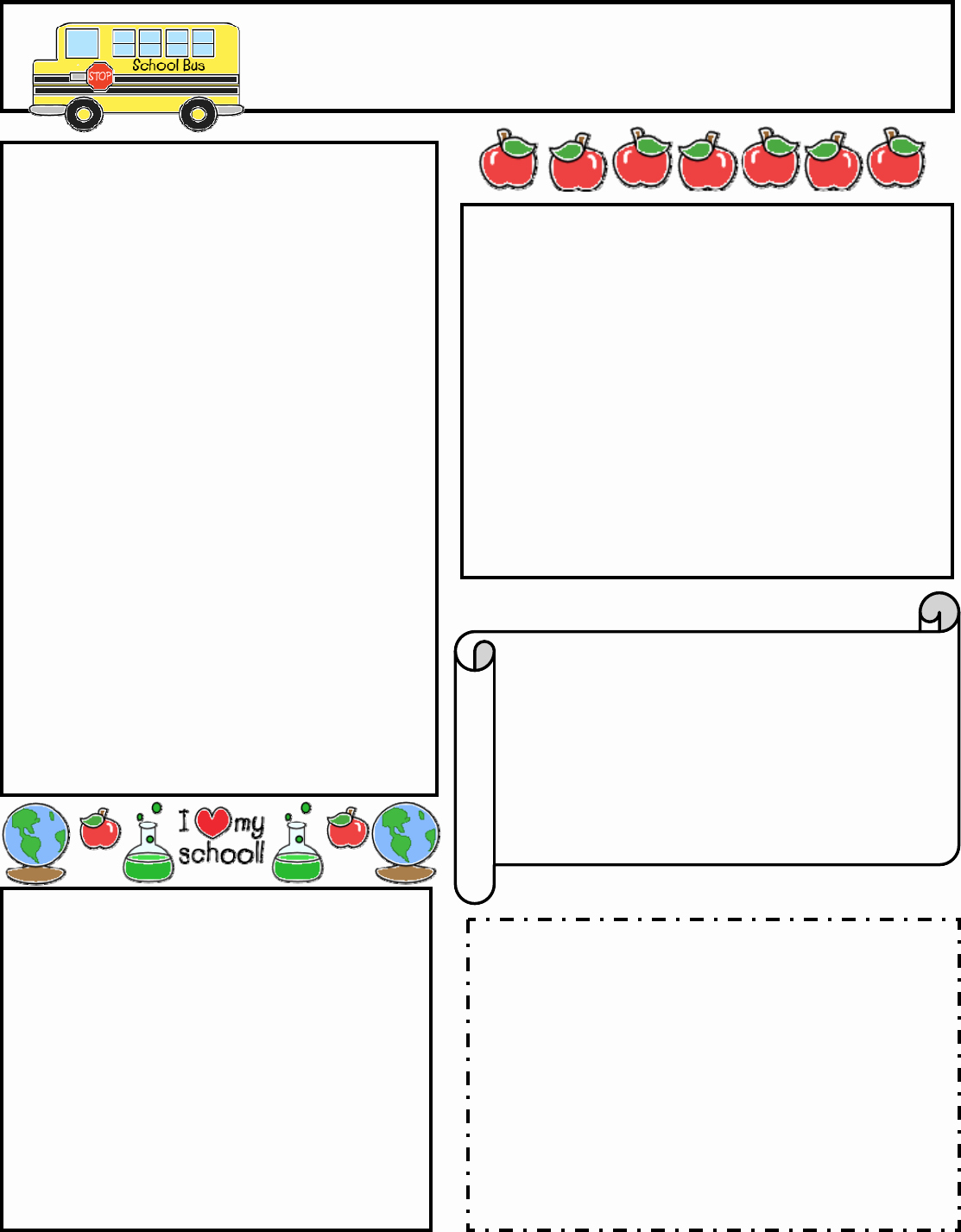 Classroom Newsletter Template