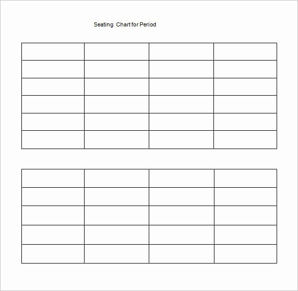 Classroom Seating Chart Template – 10 Free Sample