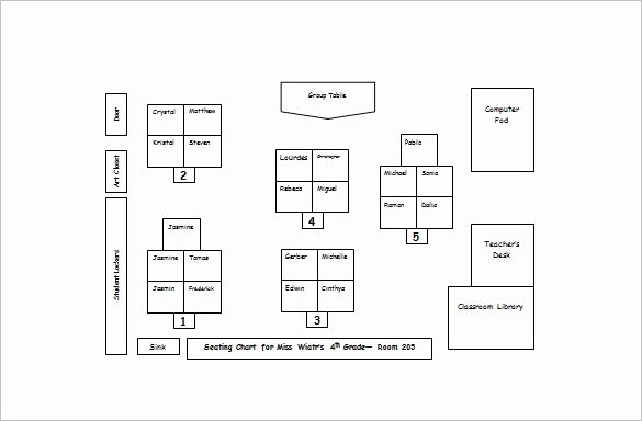 Classroom Seating Chart Template 22 Examples In Pdf