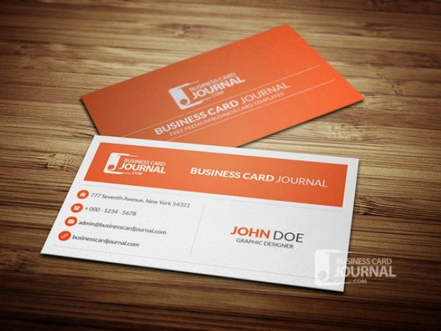 Clean Business Card Template Psd Psd File