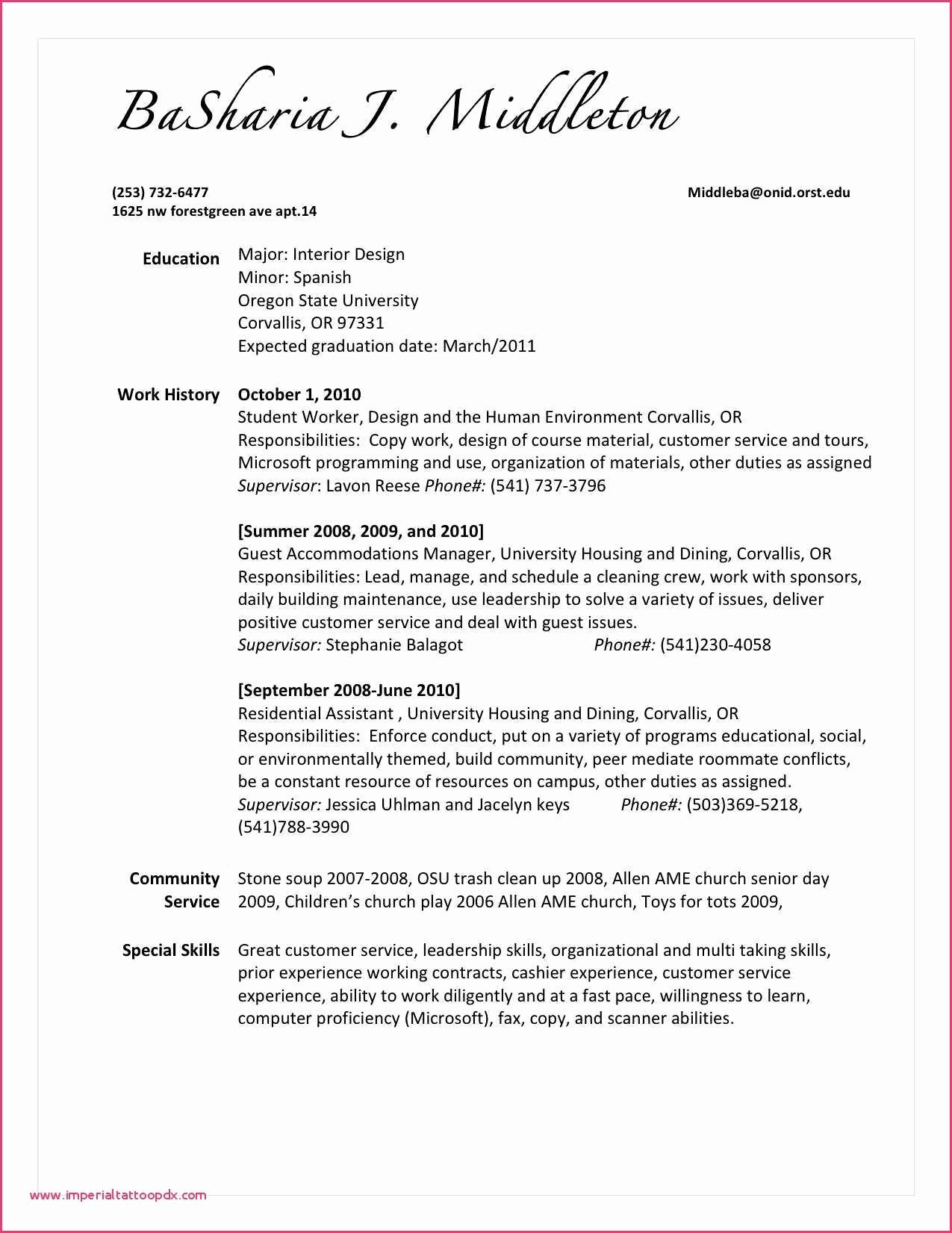 Cleaner Job Description For Resume